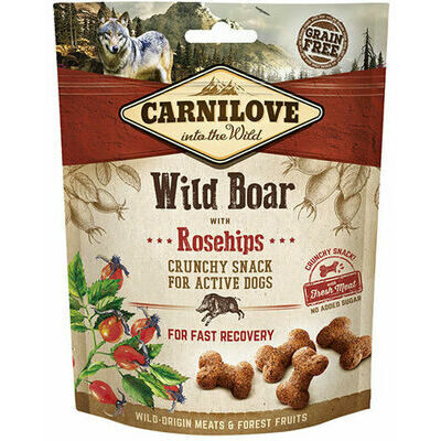 Carnilove Dog snack Wild Boar with Rosehips with fresh meat 200g kārumi suņiem