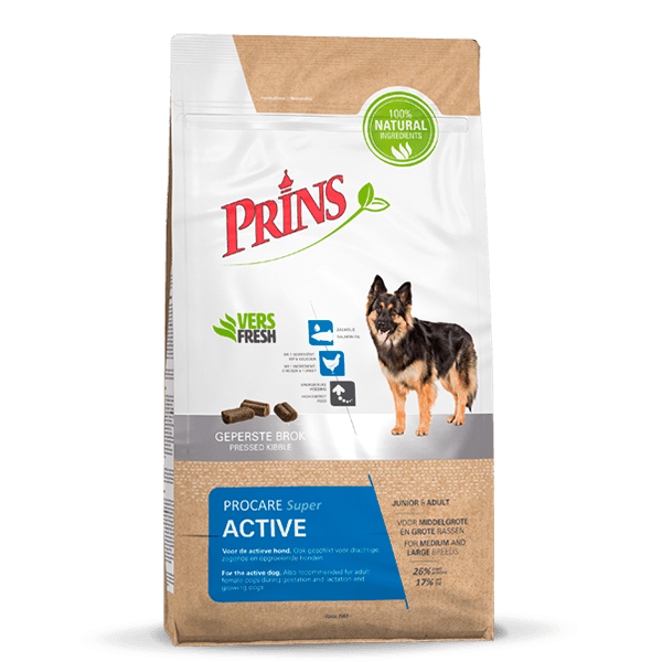 Suņu sausā barība Prins ProCare Super Active 15kg