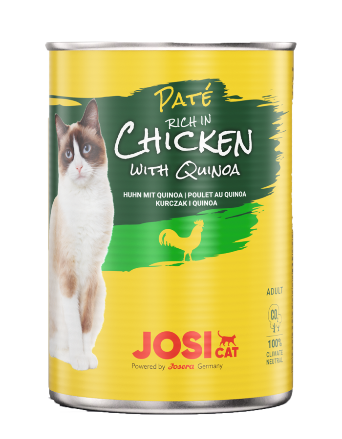 Kaķu pastēte Josera JosiCat Pate Chicken with quinoa 400g