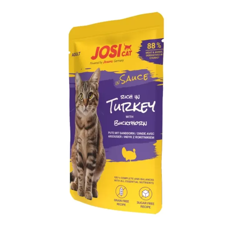 Konservi kaķiem Josera JosiCat rich in Turkey in Sauce 85 g