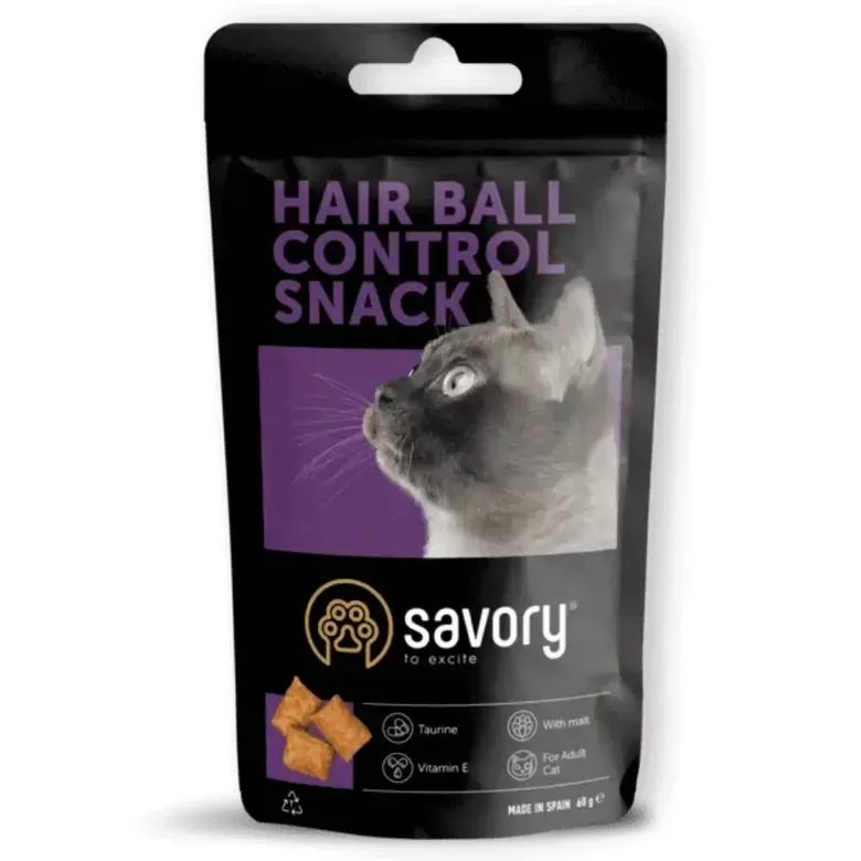 Savory Cats Snacks Pillows Hair Ball Control 60 g