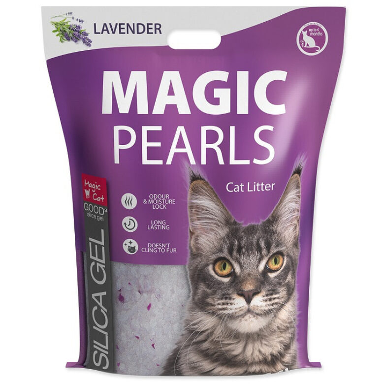 Silicone litter for cat litter boxes Magic Pearl Lavender 16 l