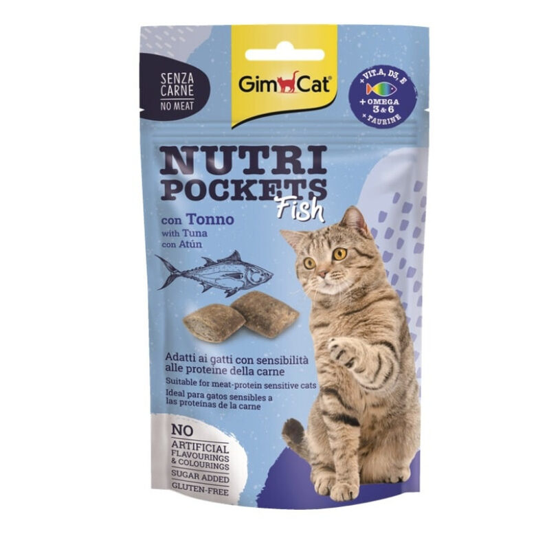 Cat treat Gimborn Nutri Pockets with Fish and Tuna 60g