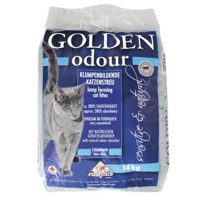Kaķu smiltis Golden Odour Sensitive&Natural 14kg