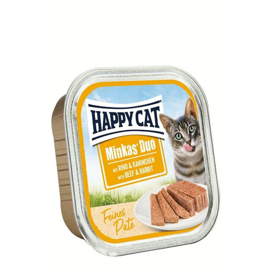 Happy Cat Minkas Duo Rind & Kaninchen Paté 100 g