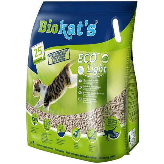 Ecological litter for cat toilets Tofu Gimborn Biokats ECO Light 5L