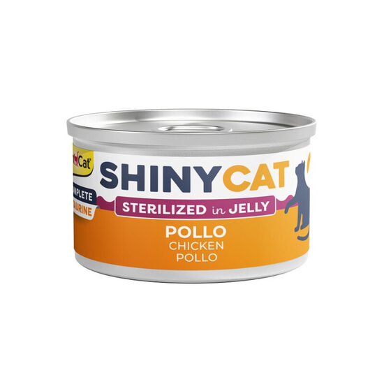 Konservēta barība kaķiem Gimborn SHINYCAT Jelly Sterilised Chicken 70g