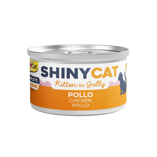 Konservēta barība kaķiem Gimborn SHINYCAT Jelly Chicken with Shrimps 70g