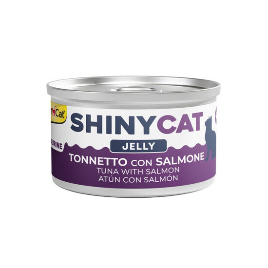 Konservēta barība kaķiem Gimborn SHINYCAT Jelly Tuna With Salmon 70g