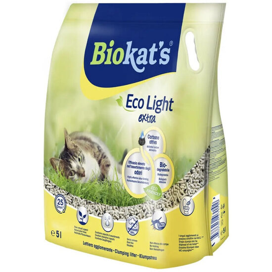 Ecological litter for cat toilets Tofu Gimborn Biokats ECO Light EXTRA 5L