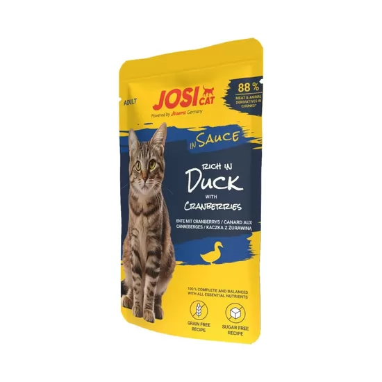 Cat wet food Josera JosiCat rich in Duck in Sauce 85 g