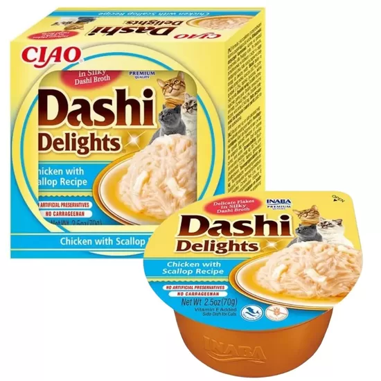 Churu Cat Dashi Delights Chicken and Shrimp 70 g Treats for Cats