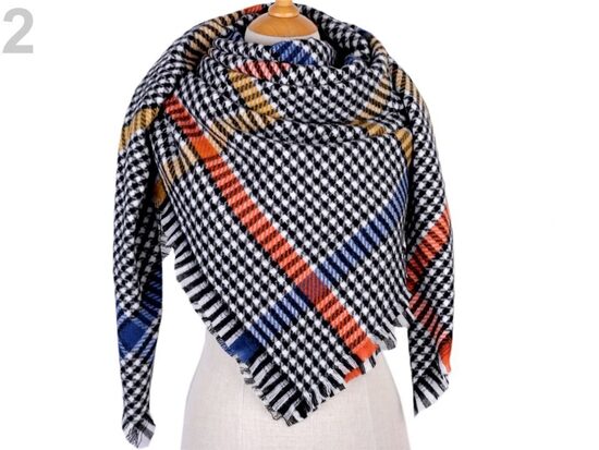 Scarf LIDIJA 125 x 125 cm black