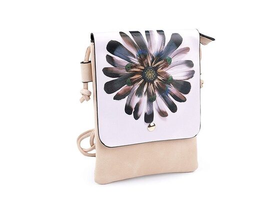 Eco leather bag FLOWER 15.5x21 cm