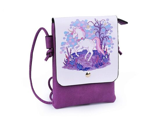 Eco leather bag UNICORN 15.5x21 cm