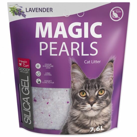 Silikona pakaiši kaķu tualetei Magic Pearl Lavender 7,6 l