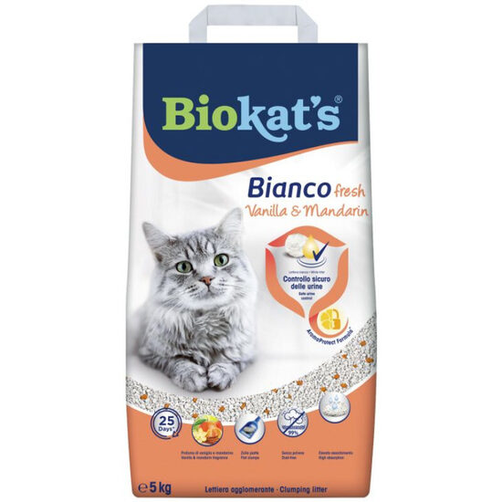 Smiltis kaķu tualetei Gimborn Biokats Fresh Vanilla/Mandarin 5kg