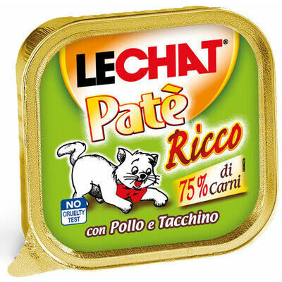 Cat wet food LeChat Adult Pate Ricco with Chicken and Turkey 100 g