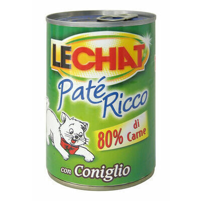 Cat wet food LeChat Adult Pate Ricco with Rabbit 400 g