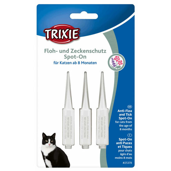 Bio pilieni pret parazītiem kaķiem Trixie Spot:On flea and tick protection for cats 3 × 1 ml
