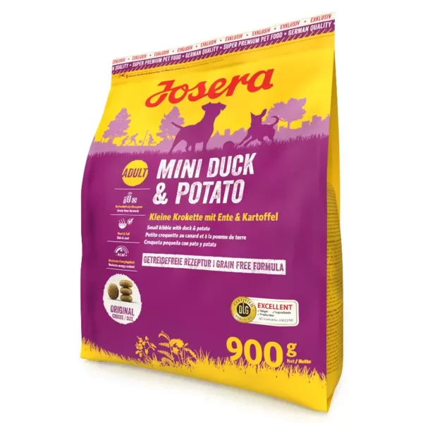 Josera Super Premium suņiem Mini Duck&Potato 900 g