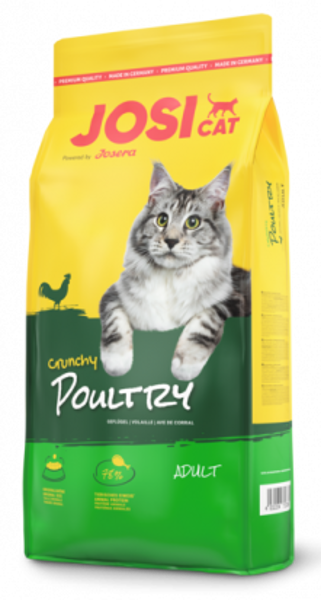 Josera Premium JosiCat Crunchy Poultry Chicken kaķu sausā barība 650 g