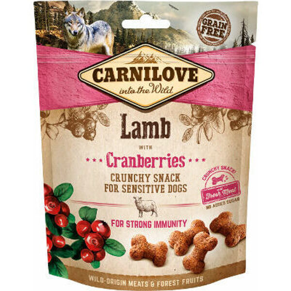 Carnilove Dog Lamb with Cranberries 200g snacks