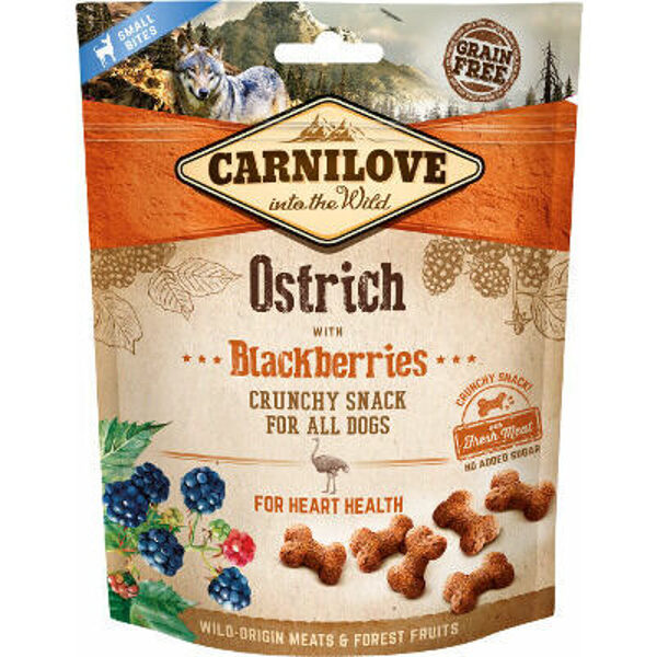 Carnilove Dog Ostrich with Blackberries with fresh meat 200g snacks