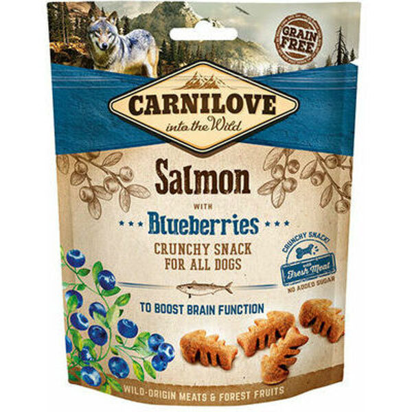 Carnilove Dog snack Salmon with Blueberries with fresh meat 200g kārumi suņiem