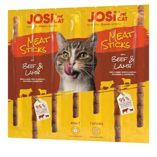 Josera JosiCat Meat Sticks Beef&Lamb 35 g kārumi kaķiem