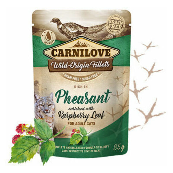 Carnilove Cat Pouch Pheasant Raspberry Leaves 85g cat wet food