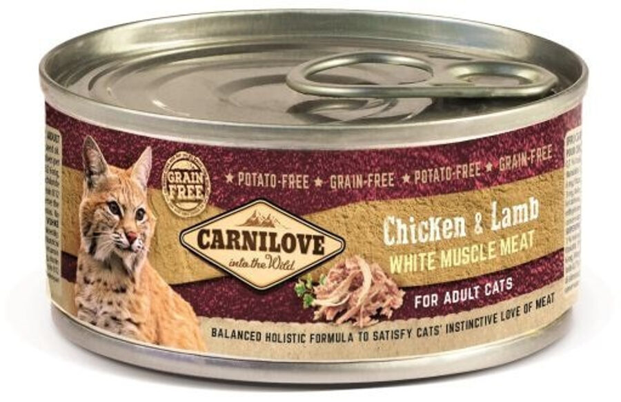 Carnilove Cat Chicken & Lamb 100g mitrā barība kaķiem