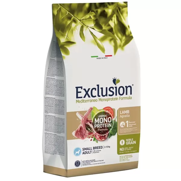 Exclusion Mediterraneo barība suņiem ar jēru "S" 2 kg