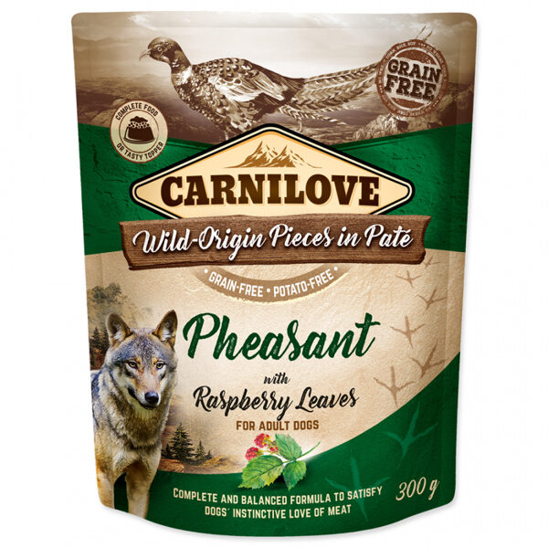 Carnilove Pate Pheasant with Raspberry Leaves 300g konservi suņiem