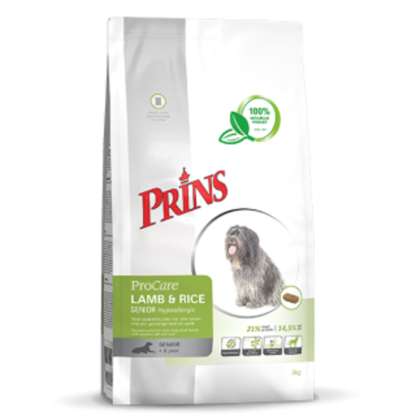 PRINS ProCare Lamb & Rice Senior Hypoallergic 15kg suņu sausā barība