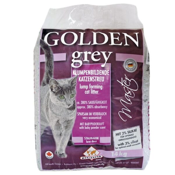 Kaķu smiltis Golden Grey Master 14kg